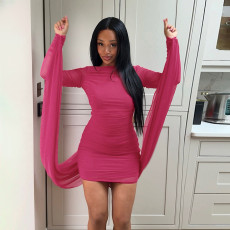 Long Sleeve Backless Mini Dress GSZM-Q26DS165