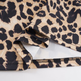 Leopard Print Spaghetti Straps Mini Dress GPKJ-MR51029