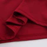 Sport Solid Color Yoga Two Piece Shorts Set GPKJ-MR51322