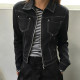 Imitation Denim Zipper Lapel Jacket GPKJ-MR50759