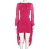 Long Sleeve Backless Mini Dress GSZM-Q26DS165