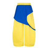 Digital Printed Color Block Fake Two-piece Sweatpants GYLN-0219