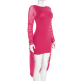 Long Sleeve Backless Mini Dress GSZM-Q26DS165
