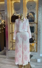 Lapel Long Sleeve Print Shirt Two Piece Pants Set GCNE-2026070212HK