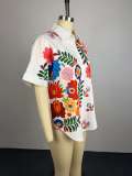 Print Short Sleeve Shirt GCNE-75559