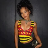 U Neck Stripe Letter Print Tank Top GFCF-1525
