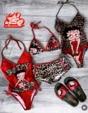 Leopard Print Halterneck Swimsuit GNJF-TY07