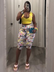 Pre Order: About 7 work days shipping Print Seventh Pants YUEM-202675