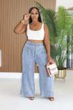 Loose Casual Wide Leg Jeans YMEF-59120