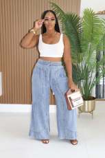 Loose Casual Wide Leg Jeans YMEF-59120