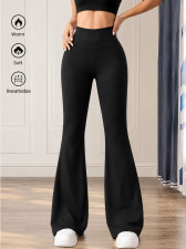 Solid Color Casual Yoga Micro Flare Pants GXIY-K26L2597