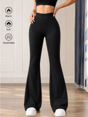 Solid Color Casual Yoga Micro Flare Pants GXIY-K26L2597