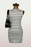 Stripe Sleeveless Mini Dress GXIY-K26L2308