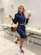 Long Sleeve Fifth Pants Denim 2 Piece Set MEM-88714