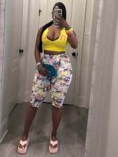 Pre Order: About 7 work days shipping Print Seventh Pants YUEM-202675