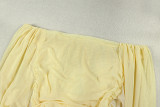 Solid Color One Shoulder Mini Dress GJYO-JD305807