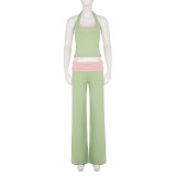 Contrast Color Sport Two Piece Pants Set GPKJ-MR51266