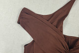 Solid Color Hollow Out Maxi Dress GJYO-JD305763