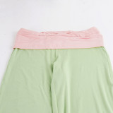 Contrast Color Sport Two Piece Pants Set GPKJ-MR51266