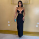 Solid Color Backless Sing Maxi Dress GJYO-JD305718