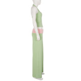 Contrast Color Sport Two Piece Pants Set GPKJ-MR51266