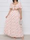 Cherry Print Puff Sleeve Top Two Piece Skirts Set GYLY-10924