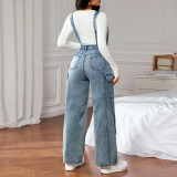 Cowboy Shoulder Strap Jumpsuit GDAM-218972