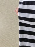Stripe Warp Chest Top Lantern Pants 2 Piece Set GQLK-6695