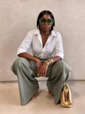 Solid Color Loose Wide Leg Pants GHYX-TXY5504