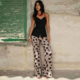 Irregular Print Casual Pants GYME-K6P13512A