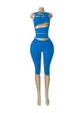 Hollow Out Sleeveless Seventh Jumpsuit CH-26083