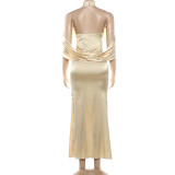Sexy Backless Irregular Maxi Dress GYME-K6D14870A
