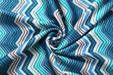 Wavy Pattern Contrast Color Mini Dress  GYME-K6D15276A
