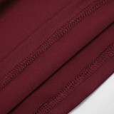 Solid Color Long Sleeve Top Pants Suit MXBF-J26ST374