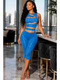 Hollow Out Sleeveless Seventh Jumpsuit CH-26083