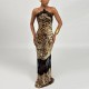 Sleeveless Patchwork Mesh Maxi Dress GYME-K6D15666A