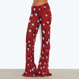 Irregular Print Casual Pants GYME-K6P13512A