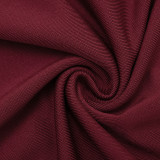 Solid Color Long Sleeve Top Pants Suit MXBF-J26ST374