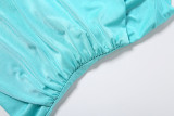 Halterneck Solid Color Two Piece Pants Set GZJQ-K6S16172A