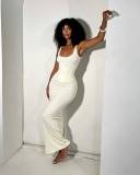 Square Neck Sleeveless Maxi Dress GADE-11453
