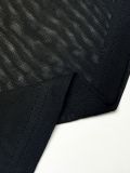 Plus Size Color Block Mesh  Long Sleeve Maxi Dress GAWE-6784
