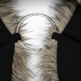 Fur Neck Backless Ruched Mini Dress GDSF-C26DS281
