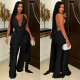 Halterneck Backless Irregular Top Two Piece Pants Set BY-7799