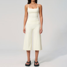 Outdoor Casual Yoga Cami Top And Cropped Pants Set GZZC-TZ5555-4