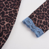 Leopard Print Split Mini Dress GPKJ-MR51594