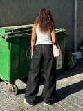 Plus Size Washed Wide Leg Jeans GYLN-0127