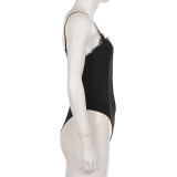 Sexy Lace-Panel Slim-Fit Bodysuit GPKJ-MR51020