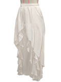 Asymmetric Layered Ruffle Casual Pants SH-391691