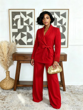 Elegant Beaded Long Sleeve Blazer And Pants Set NY-11305