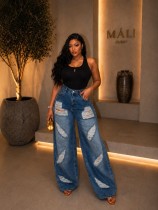 Loose Ripped Jeans SH-391690